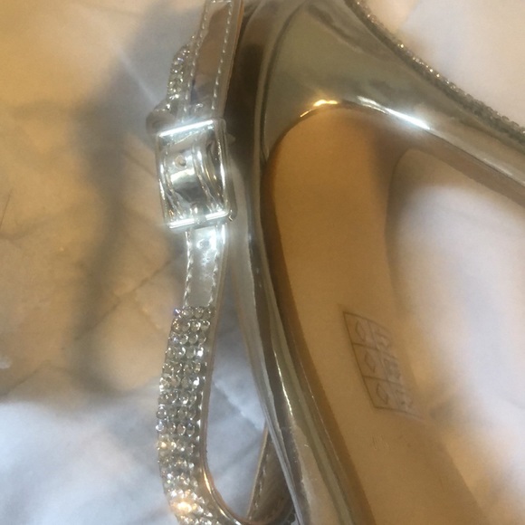 Be Mine Bridal Lylie Metallic Diamanté Shoes - Picture 10 of 10